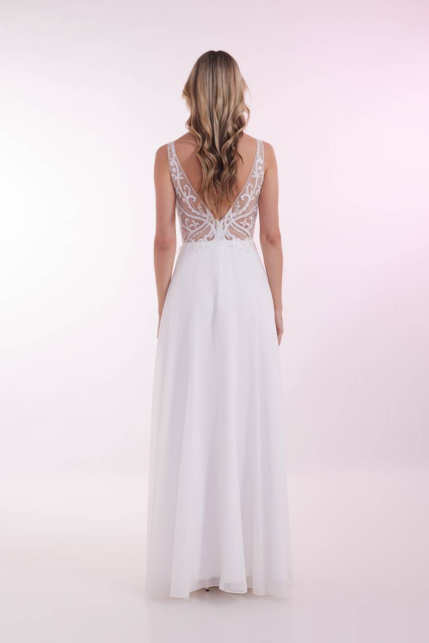 Laona OPULENT SPIRIT DRESS Besticktes Maxikleid mit V-Ausschnitt vorne und hinten Letzter Tag