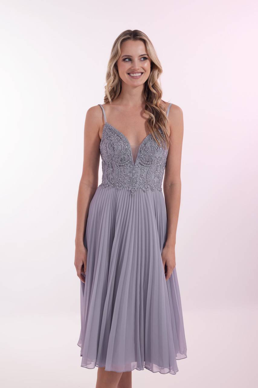 Laona DANCING TILL SUNRISE DRESS Besticktes Midikleid mit Plisseerock Zeitbegrenzte Promotion