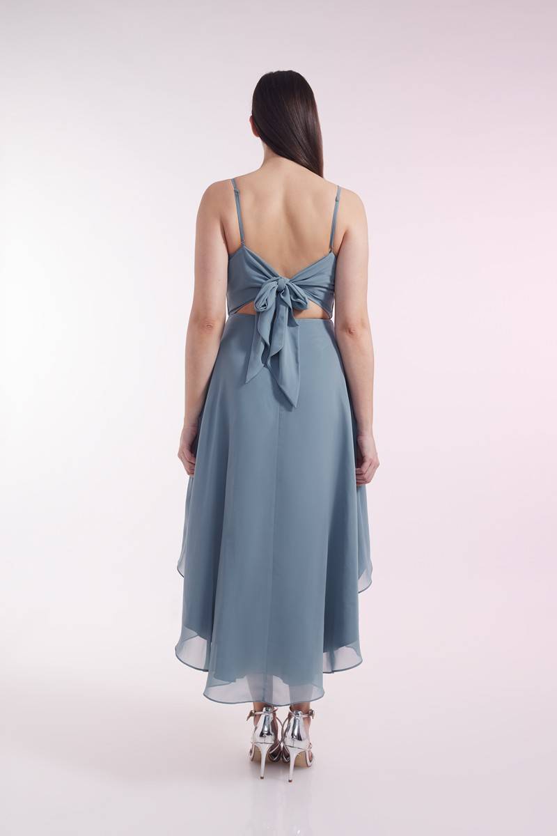 Laona SWEET BOW DRESS Vokuhila-Kleid mit Schleife aus Chiffon Schlussverkauf