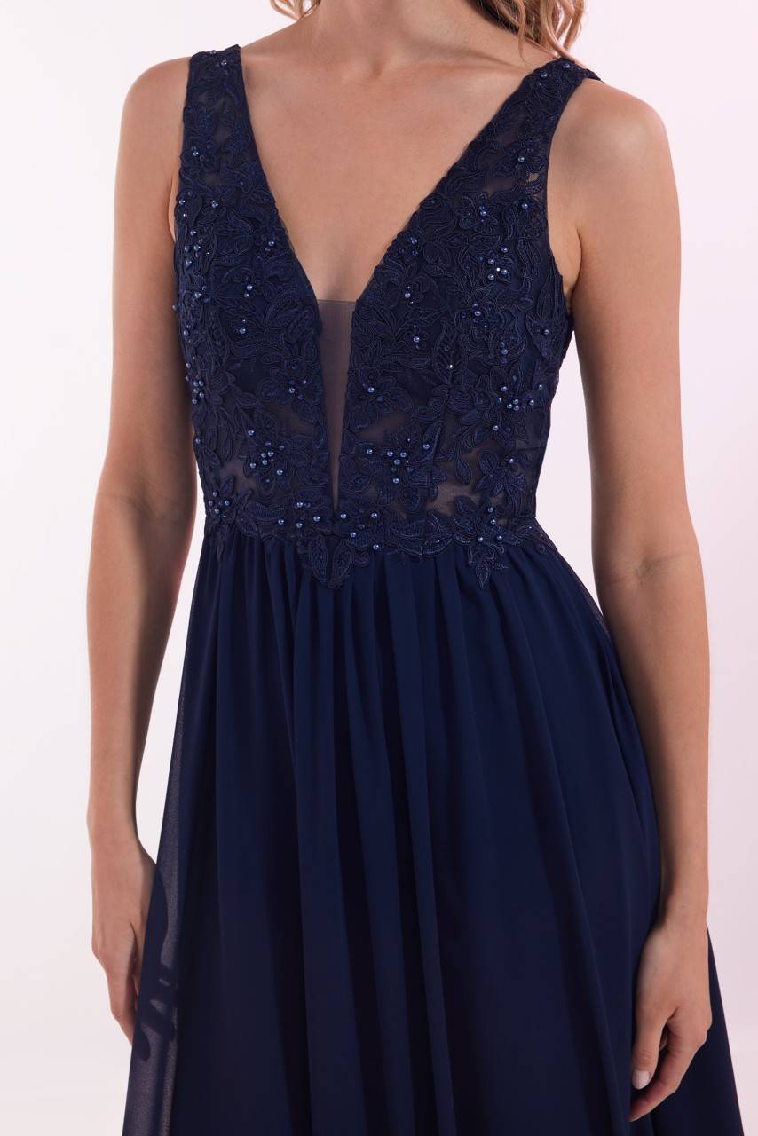 Laona BLOSSOM DRESS Besticktes Maxikleid aus Chiffon Jubiläumsangebot