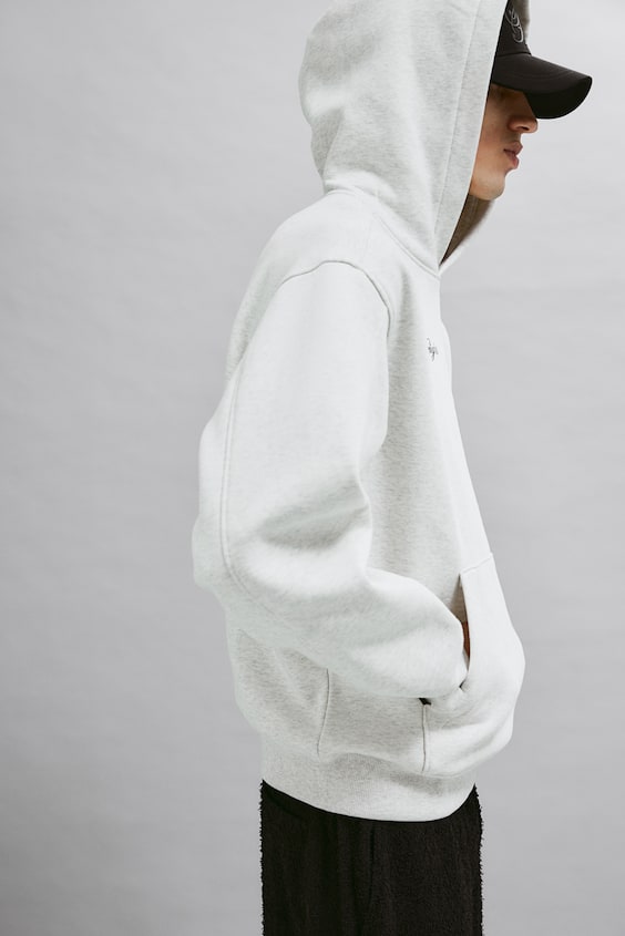 HM Bedruckter Hoodie in Oversized Fit Sonderangebote