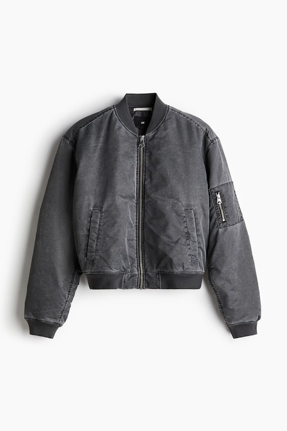 HM Oversized Pilotenjacke im Washed-Look Zeitbegrenzte Promotion