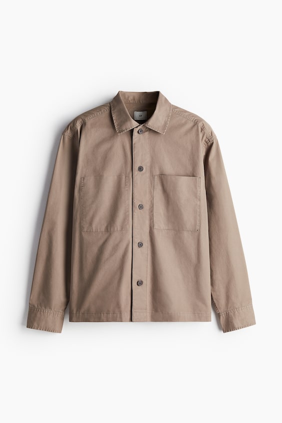 HM Overshirt aus Twill in Regular Fit Clearance-Verkauf
