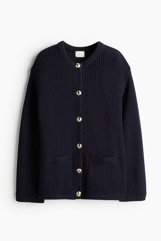 HM Cardigan in Rippstrick Black Friday Preise