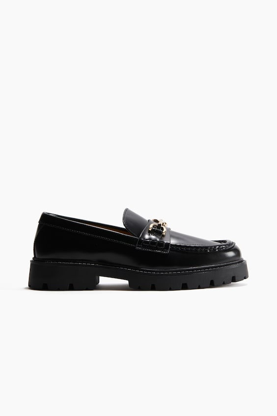 HM Chunky Loafer aus Leder Im Verkauf