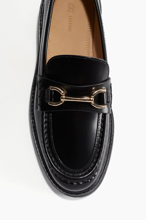 HM Chunky Loafer aus Leder Im Verkauf