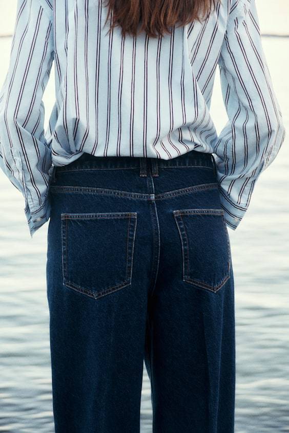 HM Schmal zulaufende Jeans Bügelfalten Rabatte dieses Monats