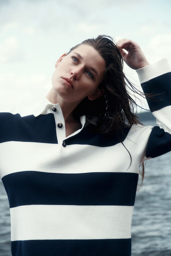 HM Polo-Pullover aus Feinstrick Online