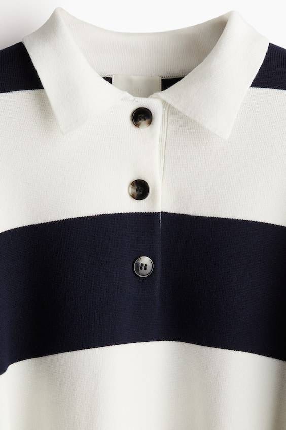 HM Polo-Pullover aus Feinstrick Online