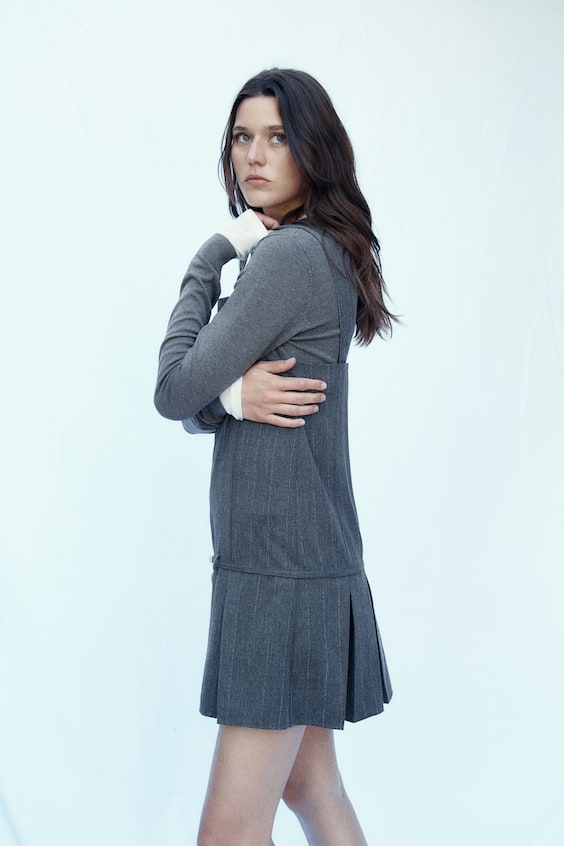 HM Trägerkleid mit Faltenrock Günstiger Verkauf