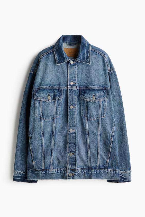 HM Oversized Jeansjacke Fabrik Onlineshop
