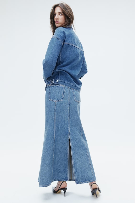 HM Ausgestellter Denimrock Fabrikpreis