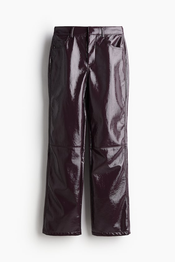 HM Straight coated trousers Rabatt