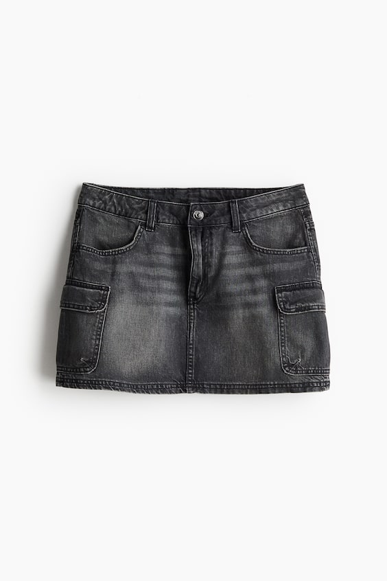 HM Cargo-Minirock aus Denim Begrenztes Angebot