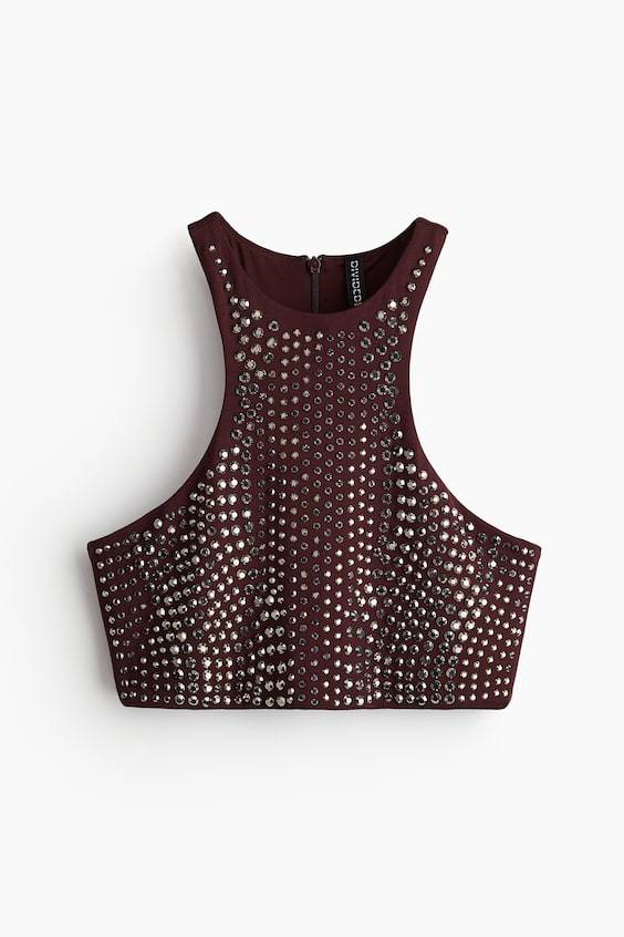 HM Studded crop top Exklusivangebot