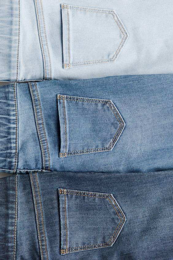 HM 3er-Pack Denimjeggings Letzter Tag