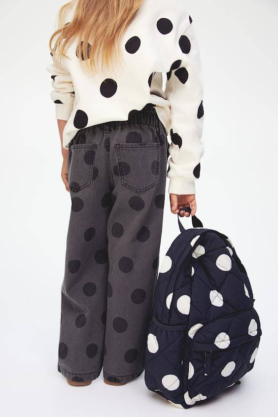 HM Patterned Wide Leg Jeans Clearance-Verkauf