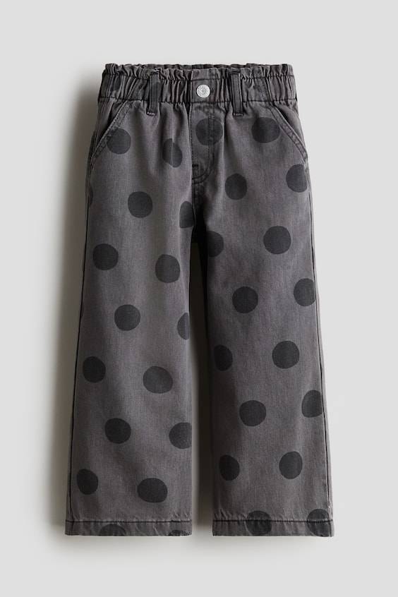 HM Patterned Wide Leg Jeans Clearance-Verkauf