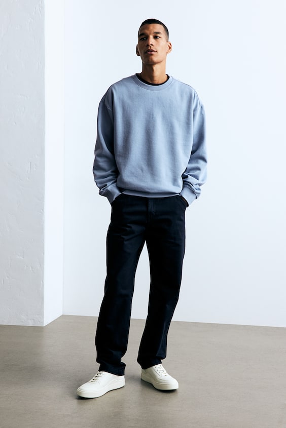 HM Sweatshirt in Loose Fit Rabatt