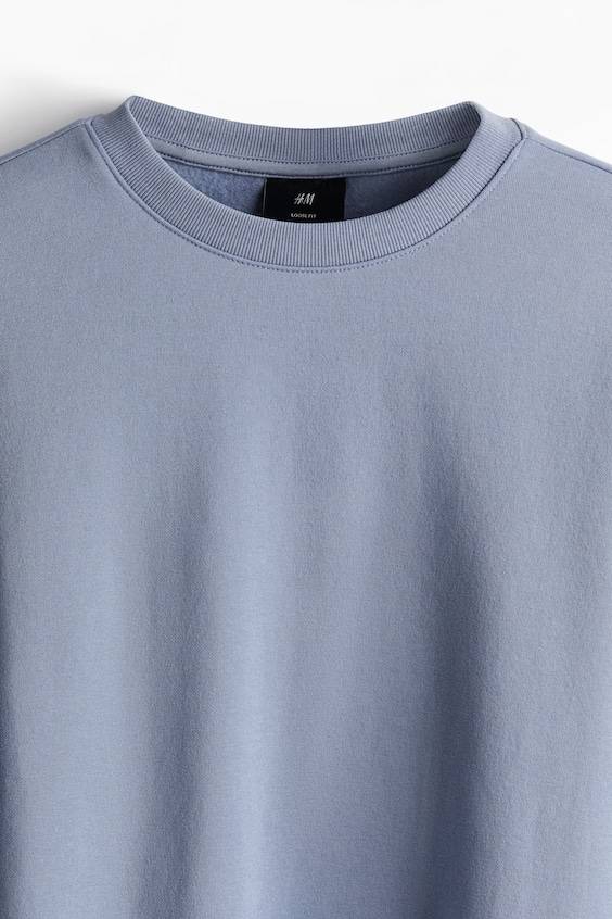 HM Sweatshirt in Loose Fit Rabatt