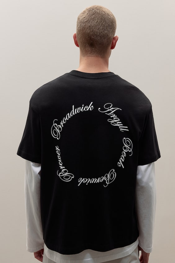 HM Bedrucktes T-Shirt in Loose Fit Online Shopping
