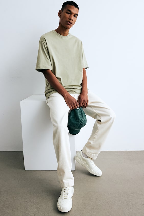 HM T-Shirt in Loose Fit Neueste Mode