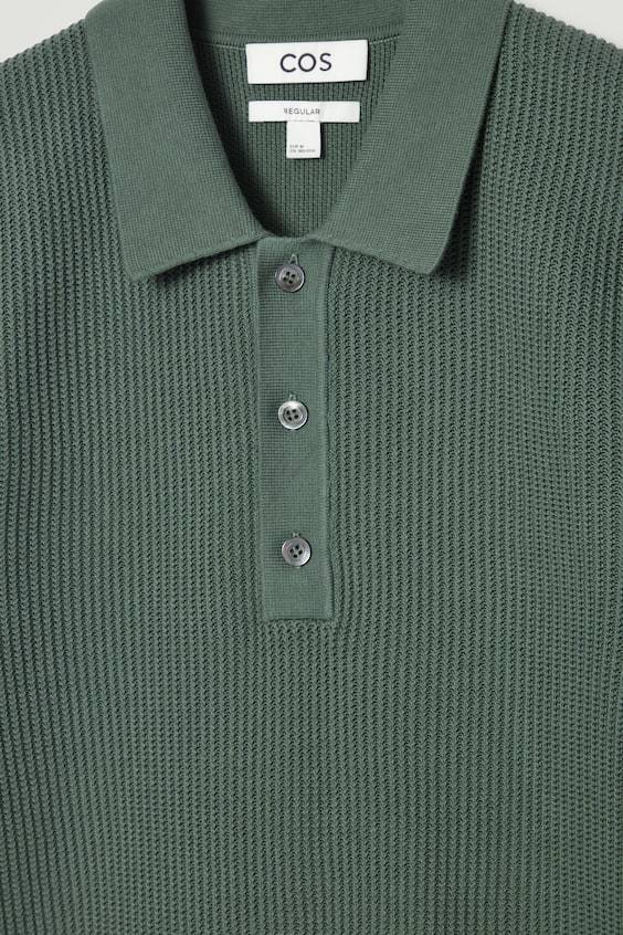 HM STRUKTURIERTES POLOSHIRT AUS STRICK 50% Rabatt mit kostenlosem Versand