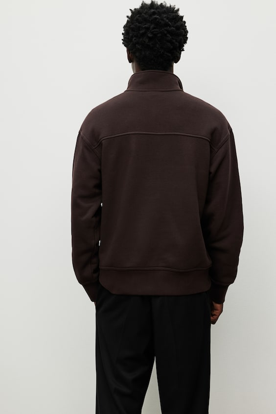 HM Sweatshirt mit Zipper in Loose Fit Kostenloser Versand international