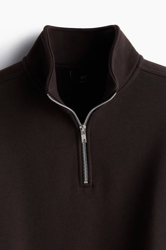 HM Sweatshirt mit Zipper in Loose Fit Kostenloser Versand international