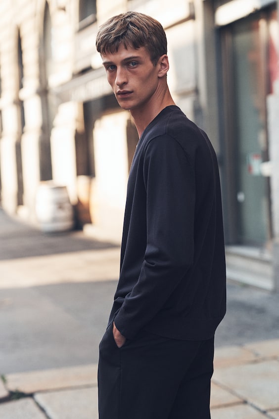HM Feinstrick-Cardigan in Regular Fit zollfrei