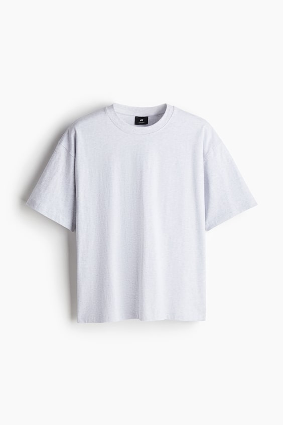 HM Baumwoll-T-Shirt in Oversize-Passform Auslauf