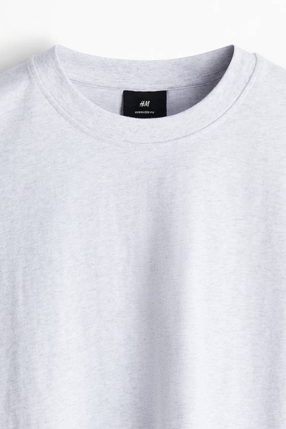 HM Baumwoll-T-Shirt in Oversize-Passform Auslauf