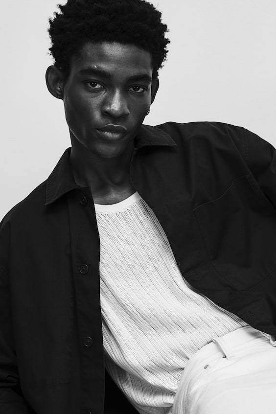 HM Overshirt aus Twill in Regular Fit Fabrik Onlineshop