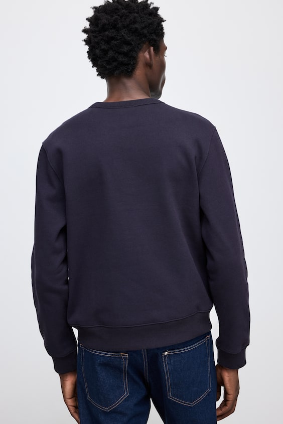 HM Sweatshirt mit Motivstickerei in Regular Fit Versandkostenfrei