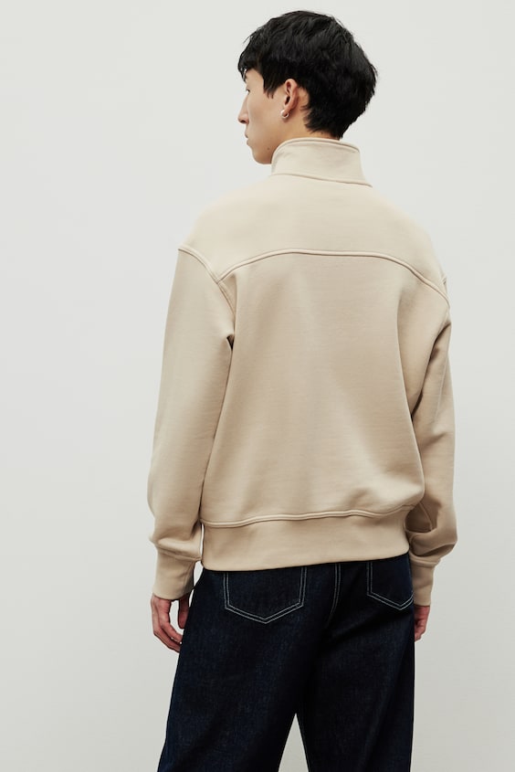 HM Sweatshirt mit Zipper in Loose Fit Begrenztes Angebot