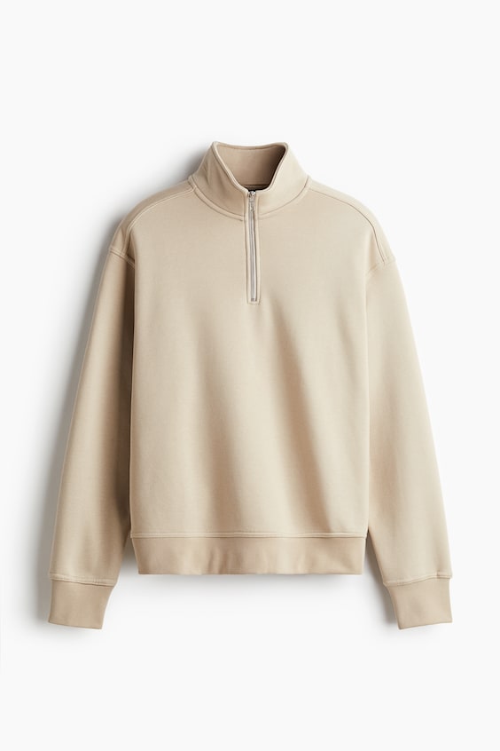 HM Sweatshirt mit Zipper in Loose Fit Begrenztes Angebot