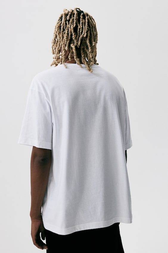 HM Bedrucktes T-Shirt in Loose Fit Neuheiten