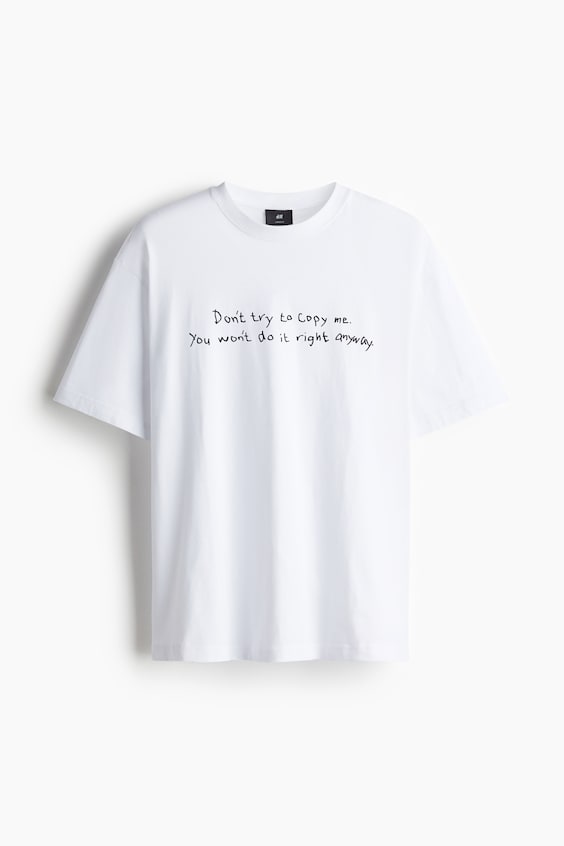 HM Bedrucktes T-Shirt in Loose Fit Neuheiten
