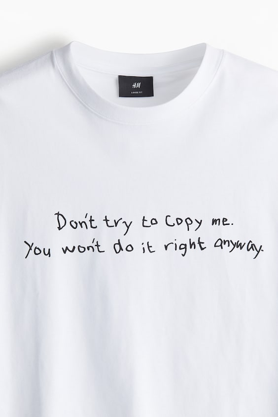 HM Bedrucktes T-Shirt in Loose Fit Neuheiten