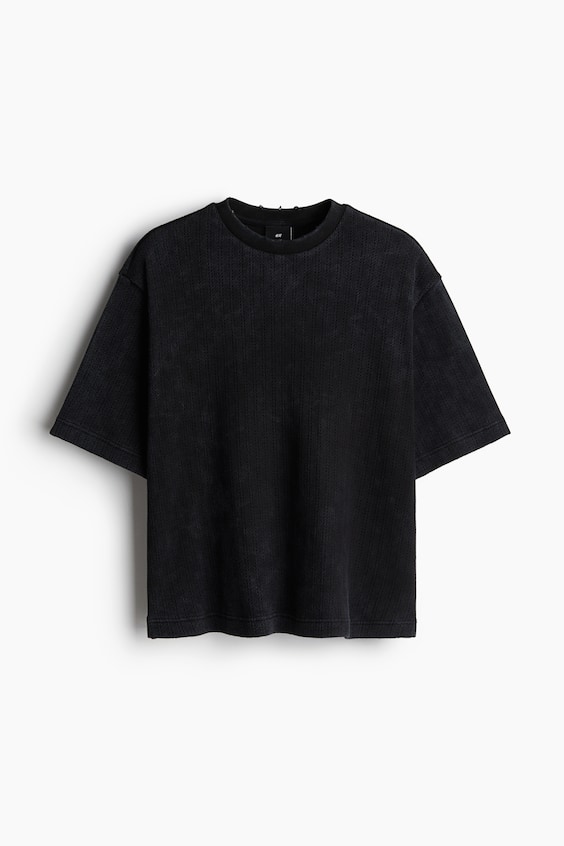 HM Kastiges T-Shirt aus Pointelle-Jersey Riesige Ersparnisse