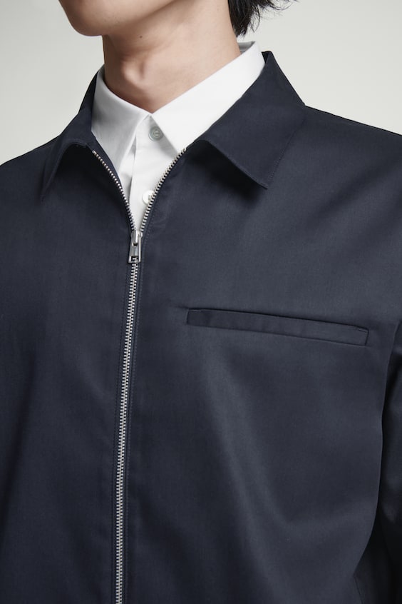 HM HEMDJACKE AUS TWILL MIT REISSVERSCHLUSS Bis zu 60% Rabatt