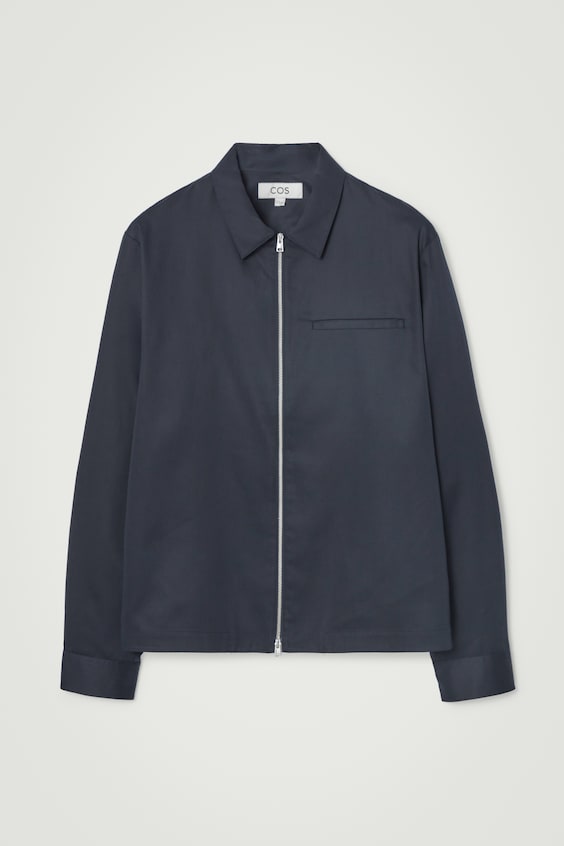 HM HEMDJACKE AUS TWILL MIT REISSVERSCHLUSS Bis zu 60% Rabatt