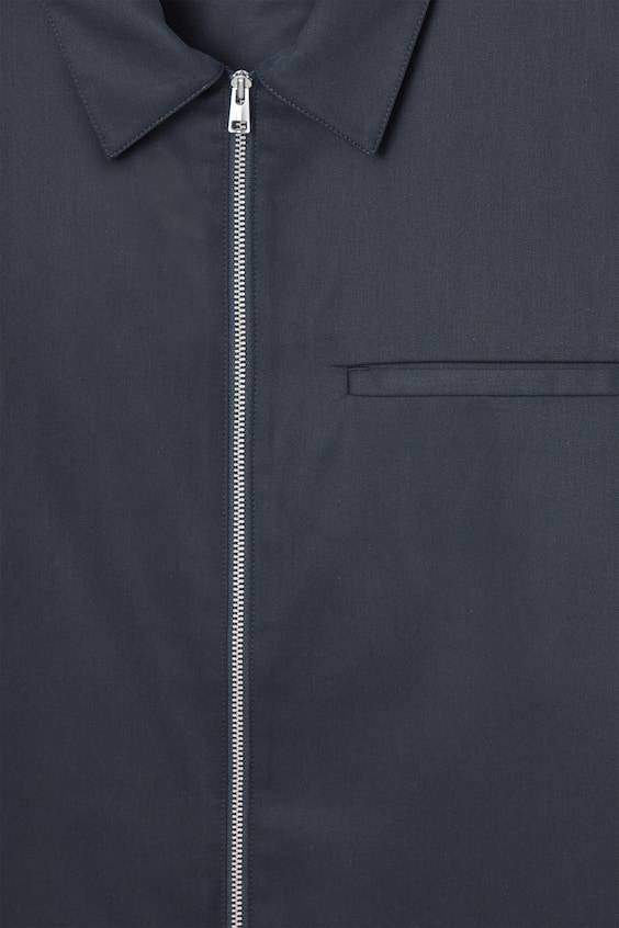 HM HEMDJACKE AUS TWILL MIT REISSVERSCHLUSS Bis zu 60% Rabatt
