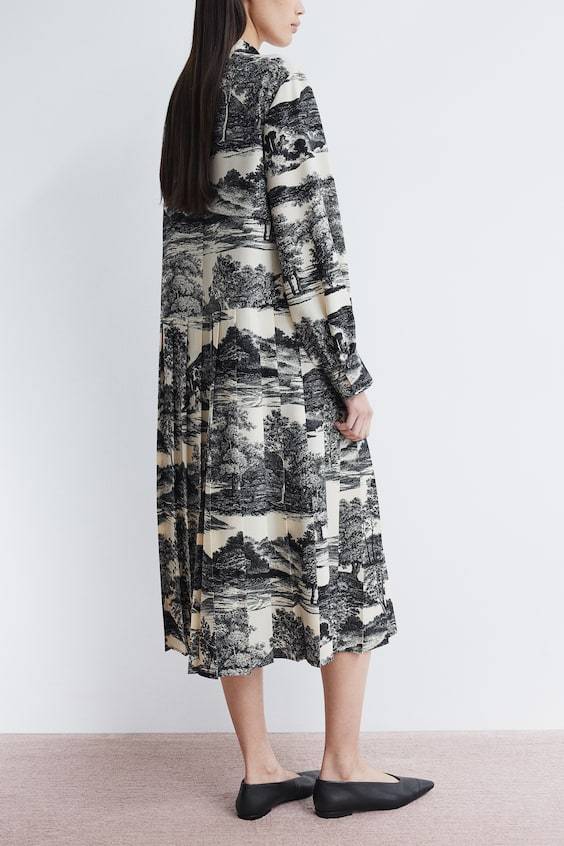 HM Kleid mit Bindekragen Fabrik Onlineshop