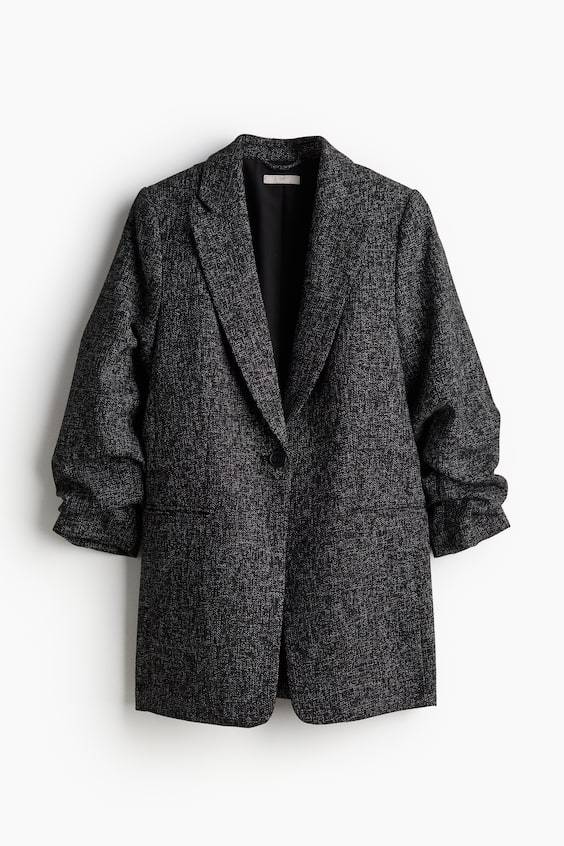 HM Blazer mit gerafften Ärmeln Fabrikpreis