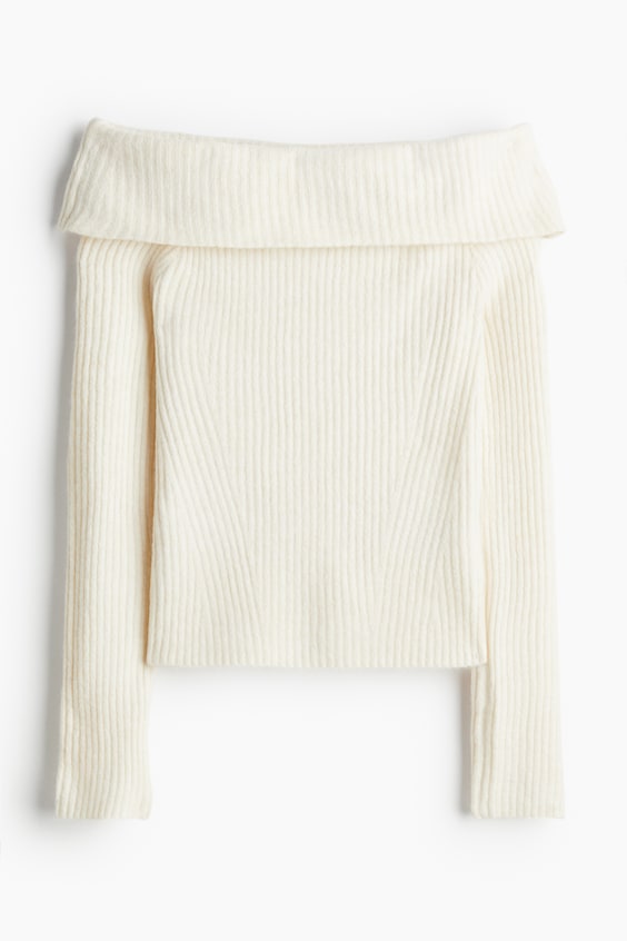 HM Schulterfreier Pullover Bis zu 50% Rabatt