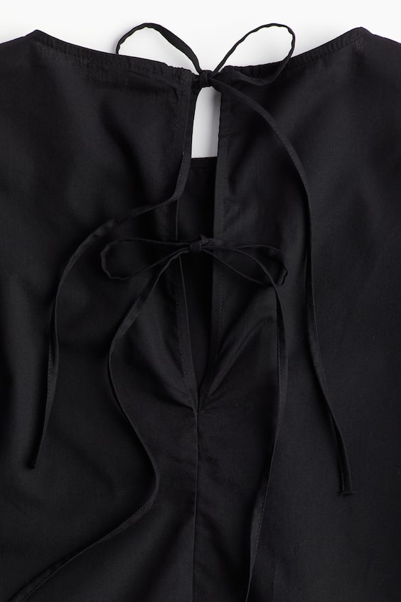 HM Baumwollbluse mit Bindedetail Nur noch ein Tag übrig
