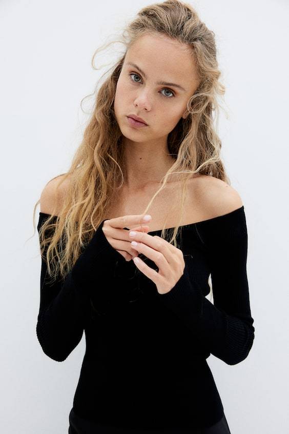 HM Off-Shoulder-Shirt Fabrikladen