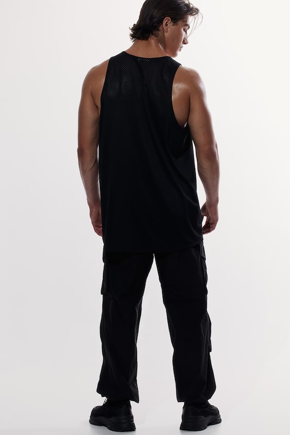 HM Oversized Fit Printed sports vest top in DryMove™ Hotsell