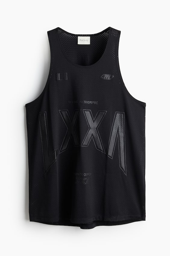 HM Oversized Fit Printed sports vest top in DryMove™ Hotsell